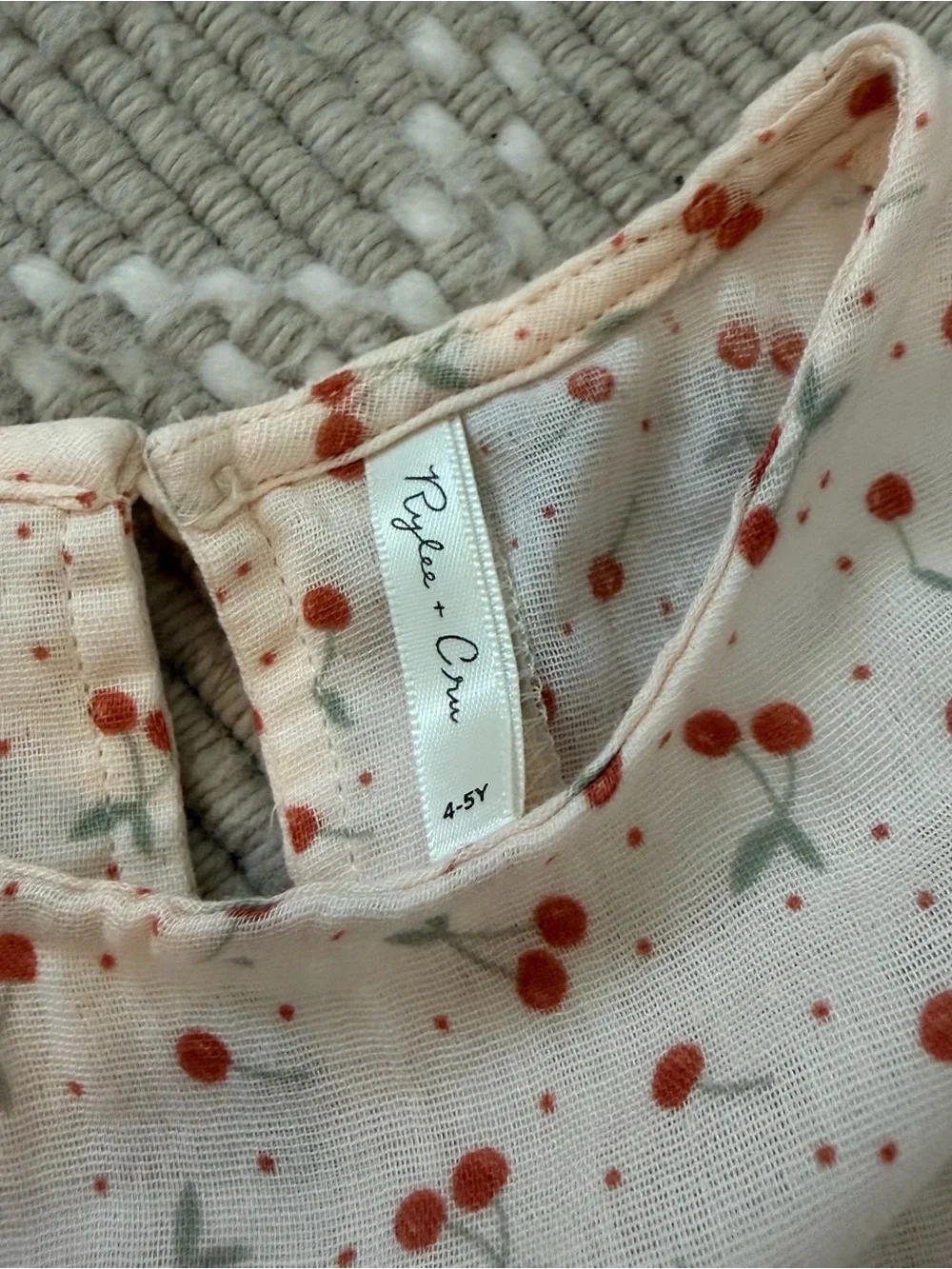 NWOT Rylee + Cru Cherry Print Tank Top and Short Set